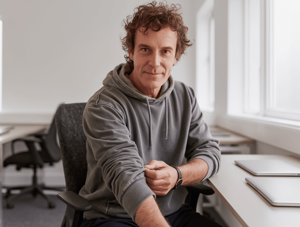 Connor O'Shiel, novelist based in Budapest working from archival research, professional headshot